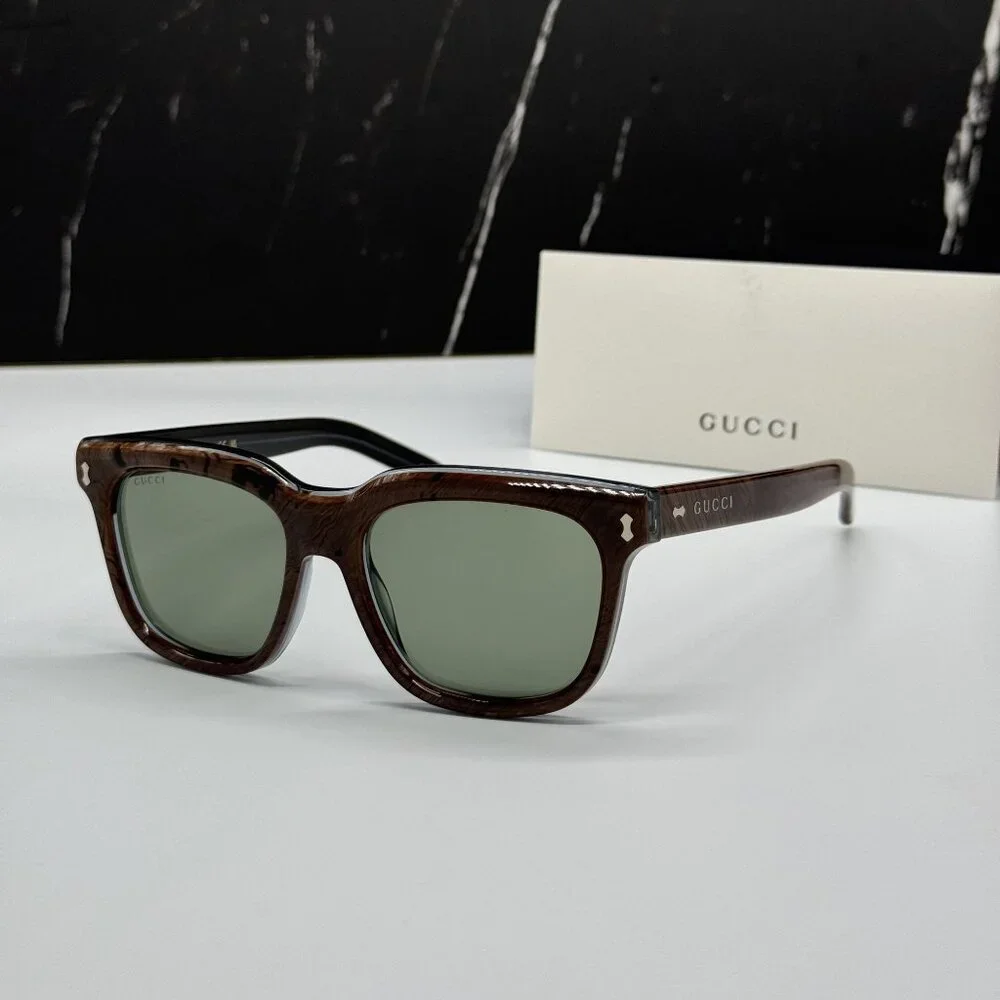 NEW GUCCI SUNGLASSES GG1523S 003 BROWN EYEWEAR